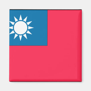 Taiwan flagga magnet