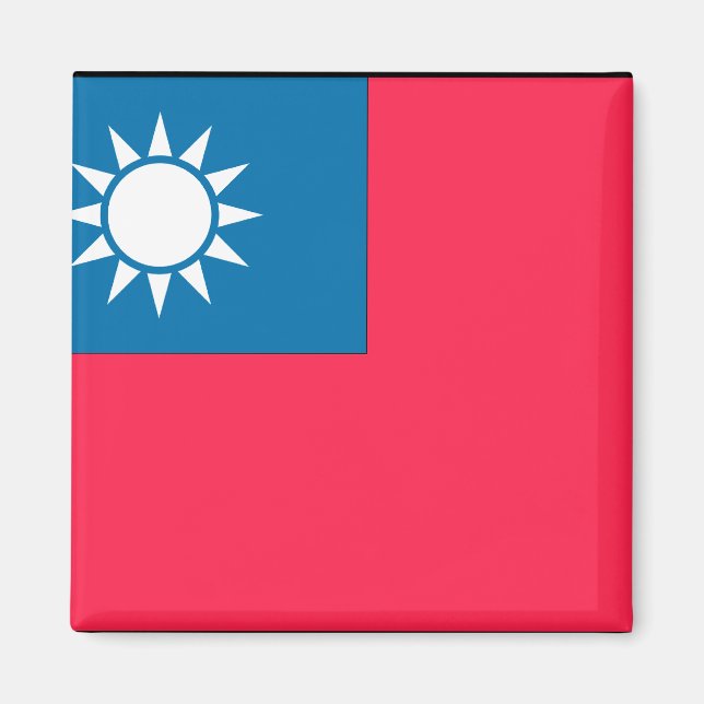 Taiwan Flagga Magnet (Framsidan)