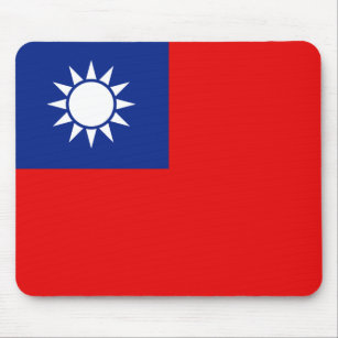 Taiwan Flagga Mousepad Musmatta