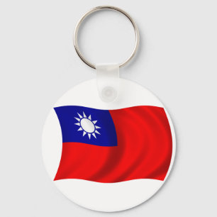 Taiwan flagga nyckelring