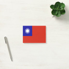 Taiwan-flagga Post-it Block