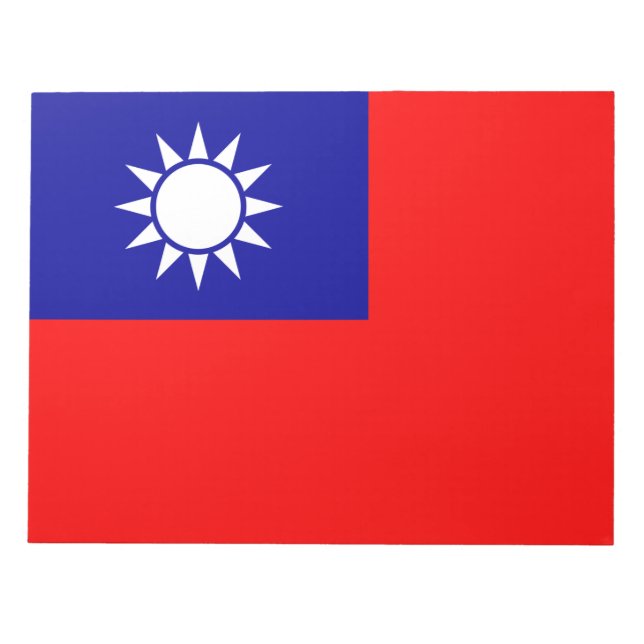 Taiwan Flagga: Republiken China, Taiwan Anteckningsblock (Framsida)