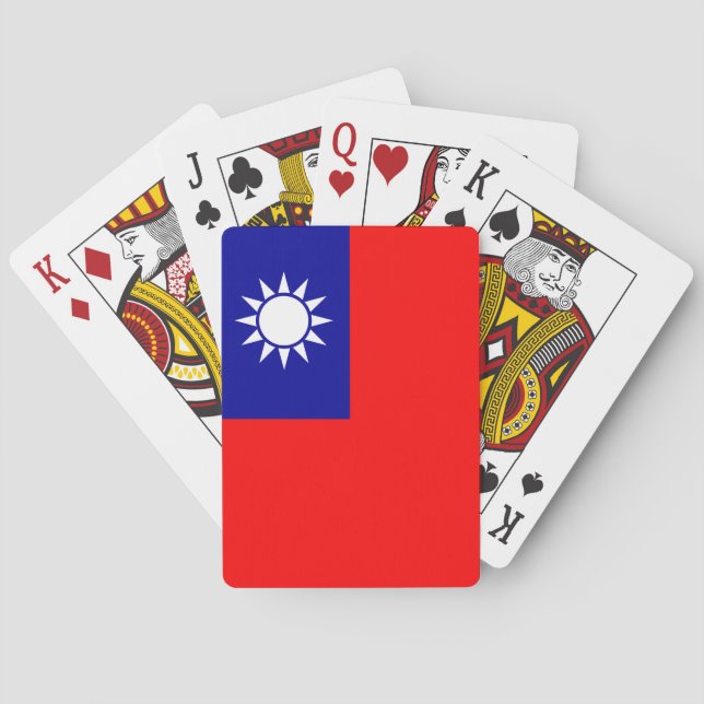 Taiwan Flagga: Republiken China, Taiwan Casinokort (Baksidan)
