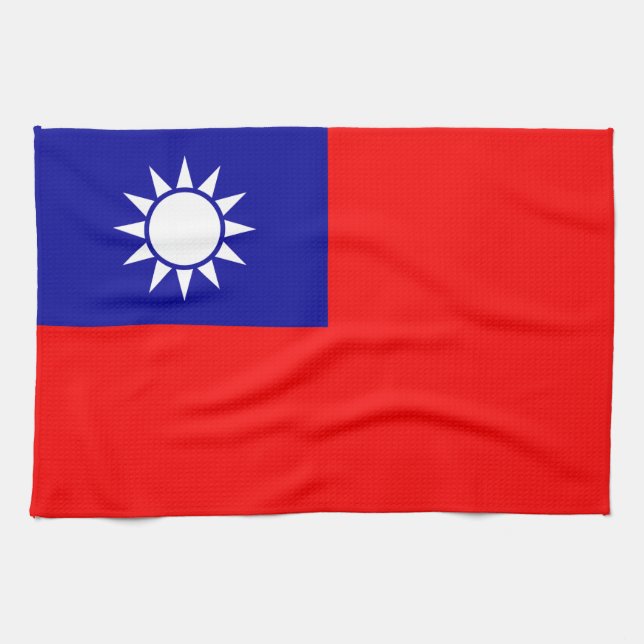 Taiwan Flagga: Republiken China, Taiwan Kökshandduk (Horisontell)