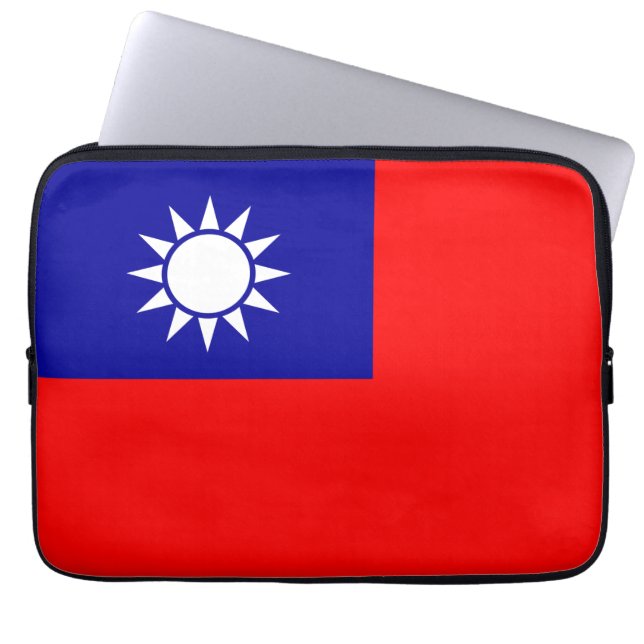Taiwan Flagga: Republiken China, Taiwan Laptop Fodral (Framsidan)