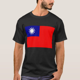 Taiwan Flagga: Republiken China, Taiwan T Shirt