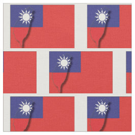 TAIWAN Flagga ROC Karta kontur Tyg