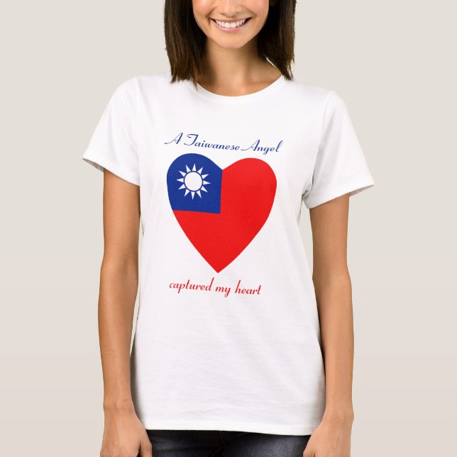 Taiwan Flagga Söt T-Shirt (Framsida)