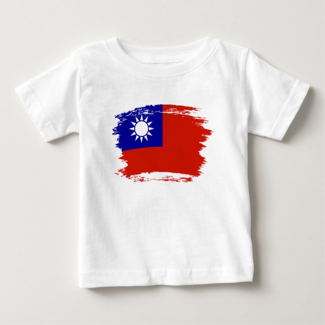 Taiwan-flagga T Shirt (Framsida)
