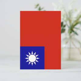 Taiwan-flagga Tack Kort