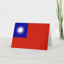 Taiwan-flagga Tack Kort