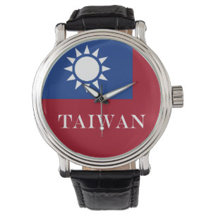 Taiwan-flagga Taiwan Armbandsur