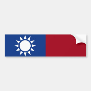 Taiwan-flagga Taiwan Bildekal