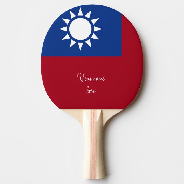 Taiwan-flagga Taiwan Pingisracket (Framsidan)