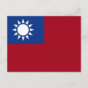 Taiwan-flagga Taiwan Vykort