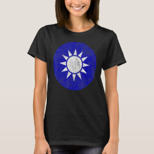 TAIWAN FLAGGA TAIWANESE EMBLEM ROUNDEL TAIPEI T SHIRT