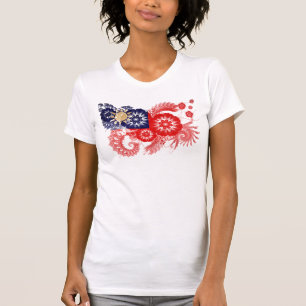 Taiwan flagga tee