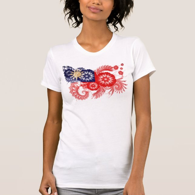 Taiwan flagga tee (Framsida)