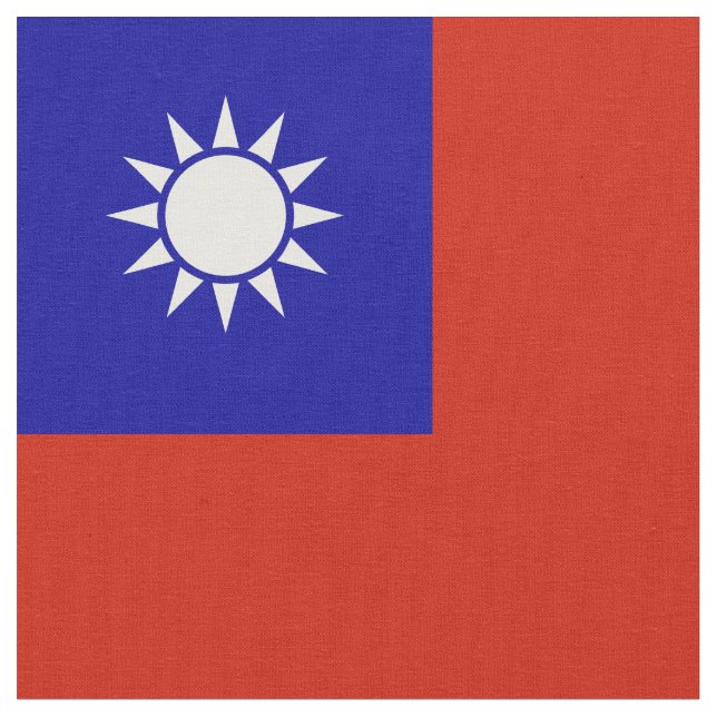 Taiwan-flagga Tyg (Närbild)
