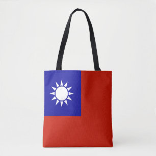 Taiwan-flagga Tygkasse