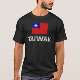 Taiwan Flagga Vintage I Manar Women Kids T Shirt