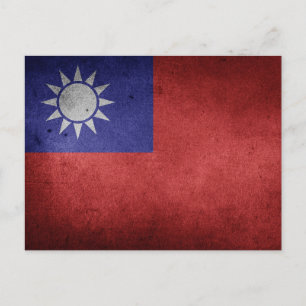 Taiwan Flagga Vykort