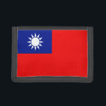 Taiwan Flagga Wallet<br><div class="desc">Taiwans flagga på framsidan av denna plånbok kommer att väcka taiwanesiska minnen varje gång den dras ur fickan.</div>