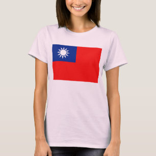 Taiwan Flagga x Karta T-Shirt