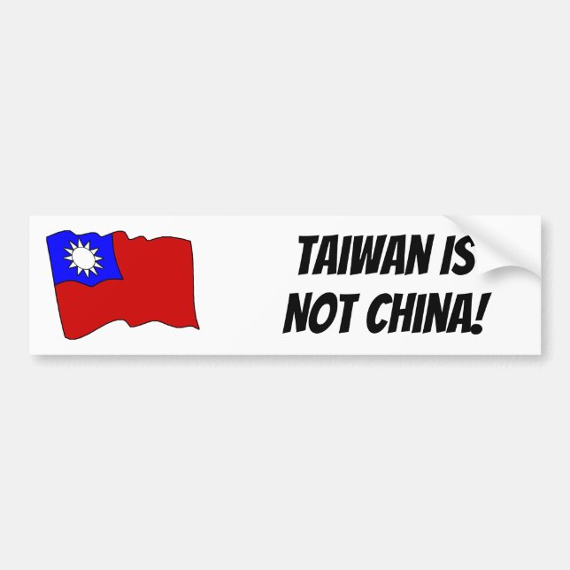 Taiwan flaggabildekal bildekal (Framsidan)