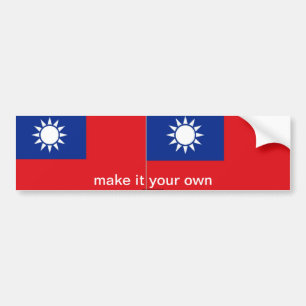 Taiwan flaggabildekal bildekal