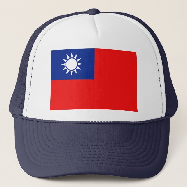 Taiwan flaggahatt truckerkeps (Framsida)