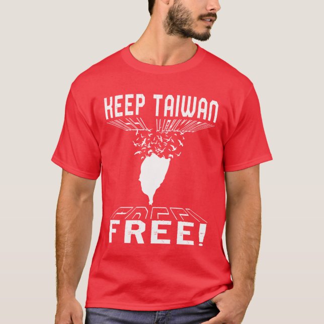 Taiwan Hållaiwan Fritt Flugande Fågelse vänner T Shirt (Framsida)