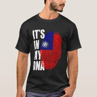 Taiwan Heritage Dna Flagga T Shirt