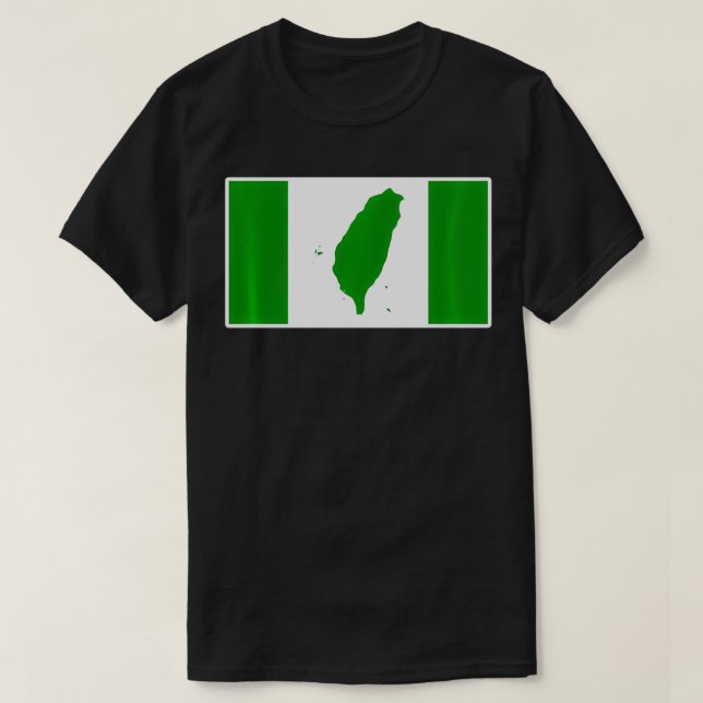 Taiwan Independence Flagga T Shirt (Design framsida)