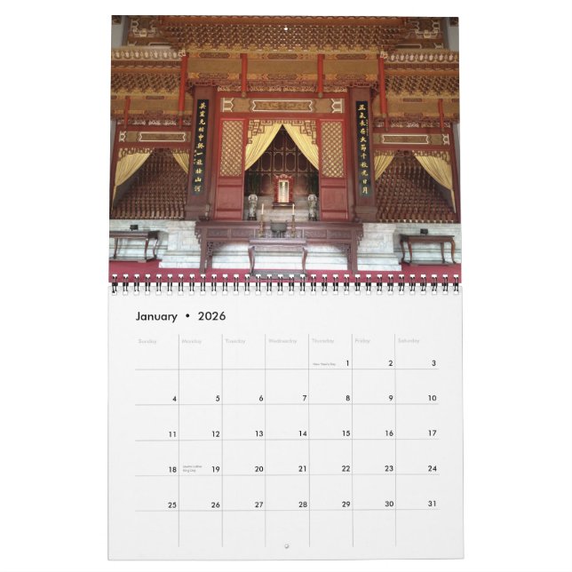 Taiwan kalender (Jan 2026)