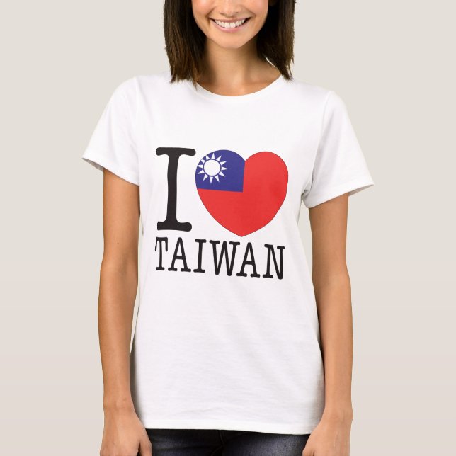 Taiwan kärlek v2 tee shirt (Framsida)