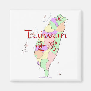 Taiwan karta magnet