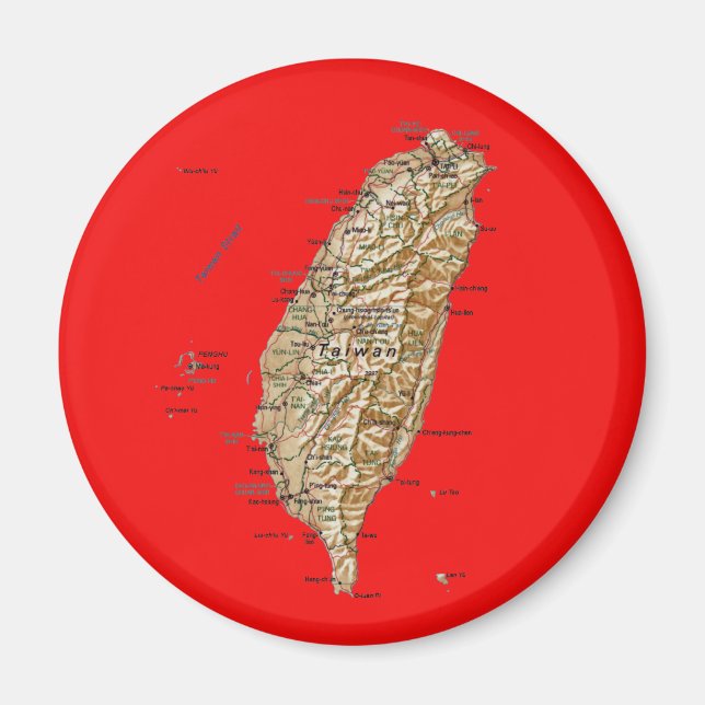 Taiwan Karta Magnet (Framsidan)