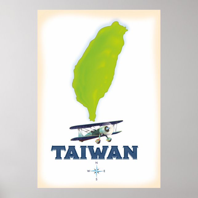 Taiwan Karta Poster (Framsidan)