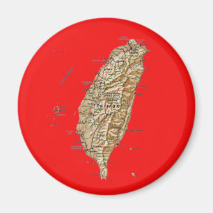 Taiwan kartamagnet magnet