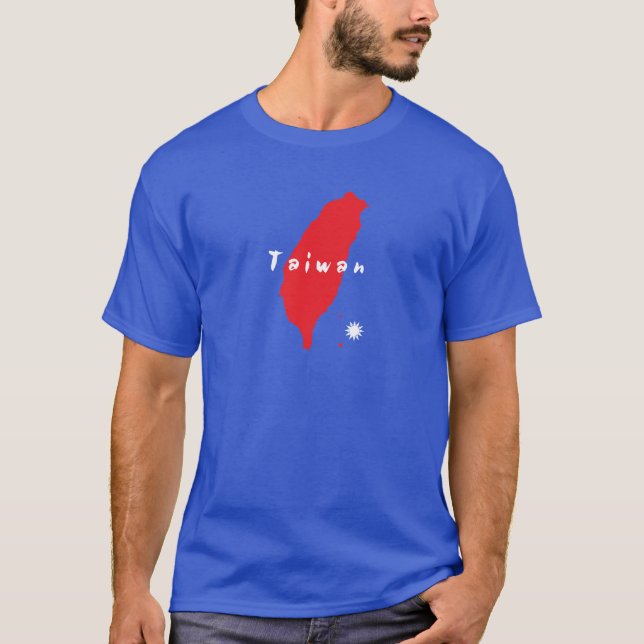 Taiwan landSilhouette Tee Shirt (Framsida)