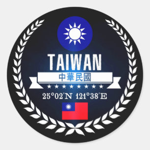 Taiwan Runt Klistermärke