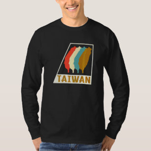 Taiwan Taipei Taiwan Karta Kinesiska Taiwanesiska T Shirt