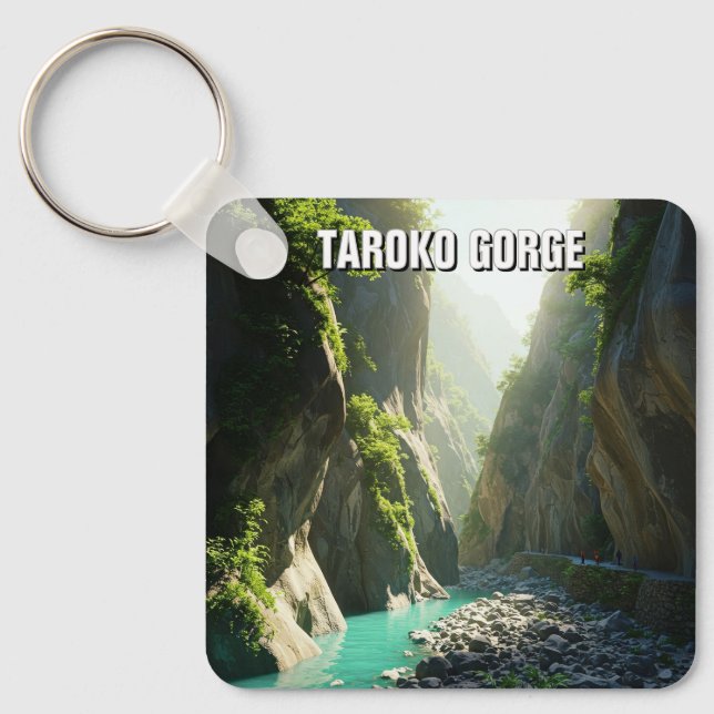 Taiwan Taroko Gorge Travel Nyckelring (Framsida)