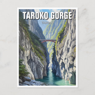 Taiwan Taroko Gorge Travel Vykort