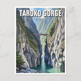 Taiwan Taroko Gorge Travel Vykort