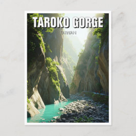 Taiwan Taroko Gorge Travel Vykort