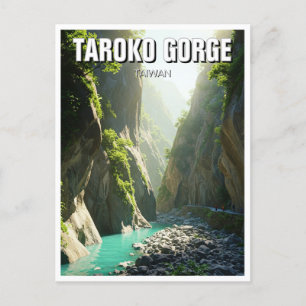 Taiwan Taroko Gorge Travel Vykort