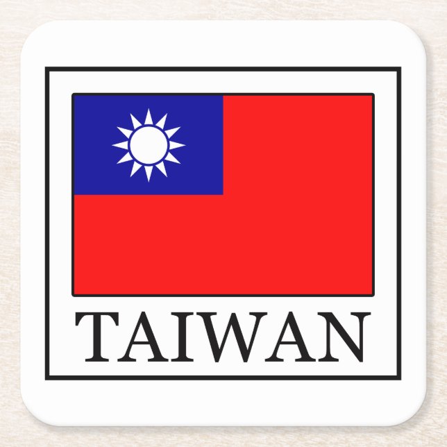 Taiwan underlägg papper kvadrat (Framsidan)