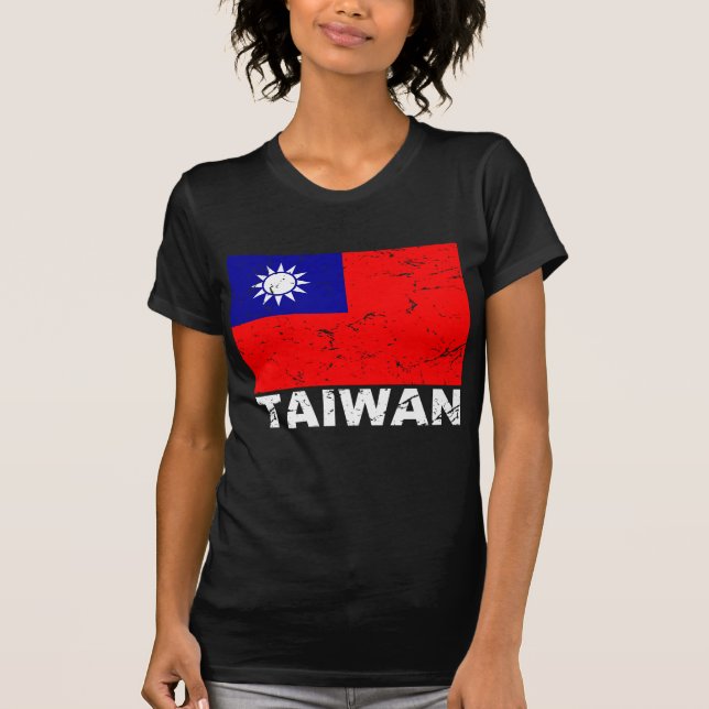 Taiwan vintageflagga tröja (Framsida)